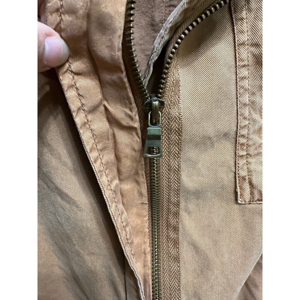 Young Fabulous & Broke Tan Bomber Utility Jacket Size Medium - Picture 6 of 10